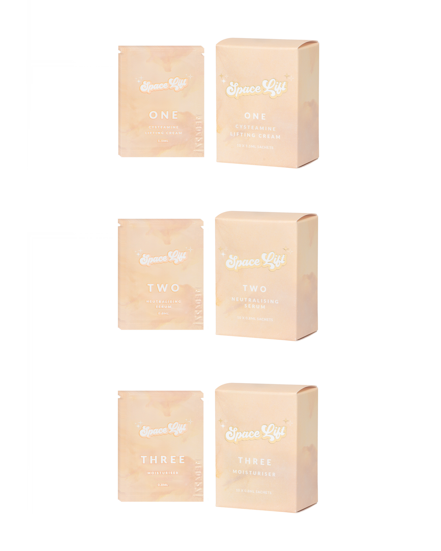 Cysteamine Lifting Cream Step 1, 2 & 3 (30 Sachets)